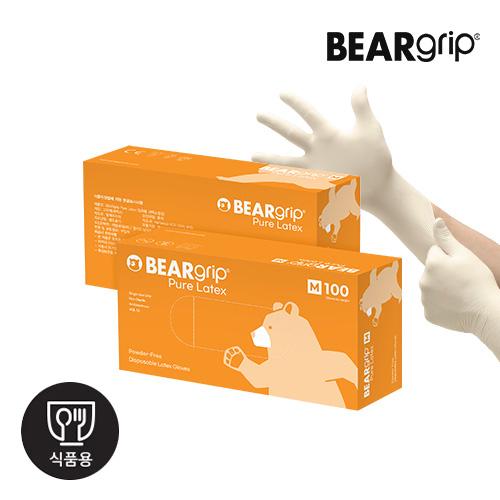 BearGrip BG-PL-M Pure Latex Latex Glove Medium MFDS certified