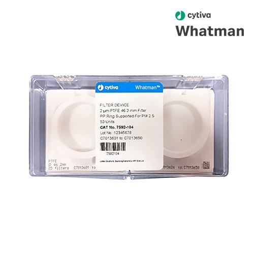 CYTIVA Whatman 7592-104 PM2.5 PTFE Membrane Filter, 46.2mm 2.0μm, support ring,for ambient monitoring PM2.5