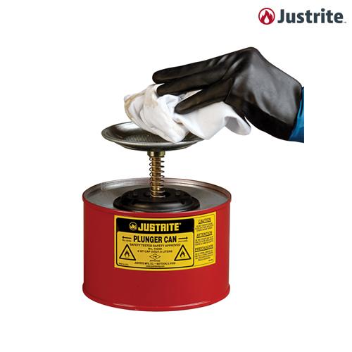 Justrite 10208 FM approved Plunger Plunger Dispensing Can with flame arrester 1.8L (steel/red)/OD 184x200mm/1kg