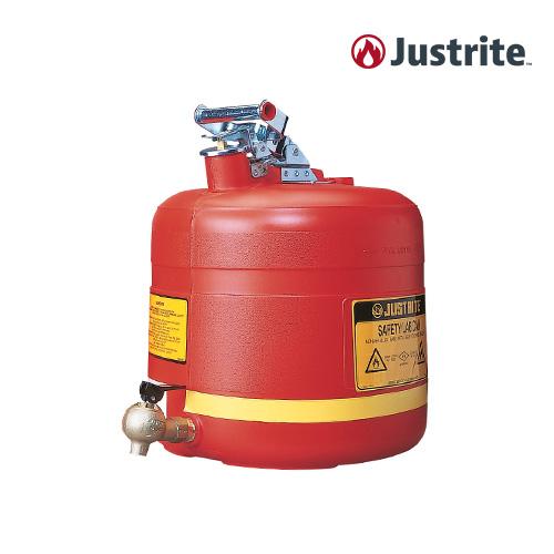Justrite 14545 5gal Flammable Safety Can with Bottom Faucet/08540 PE dispensing can (PE/19L/red)/OD 292x432mm/3.1kg