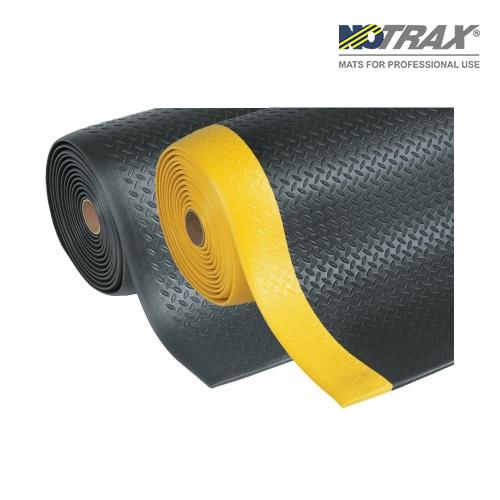 Notrax 419S0035BY Anti-Fatigue Safety Mat, standard / general purpose 419 dry-area mat (micro-cell vinyl/black/yellow)/910x1500mm/5.3kg