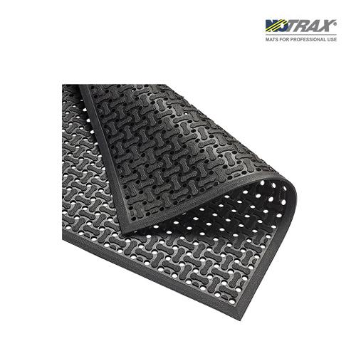 Notrax 566S0023BL Reversible Drainage Anti-Fatigue Mat, reversible / drainage 566 wet-area mat (nitrile/black)/600x900mm/4.05kg