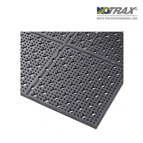 Notrax T23R0432BL cold-storage Anti-Fatigue Safety Mat, reversible / drainage T23 wet-area mat (natural rubber/black)/1220x9750mm/115.8kg