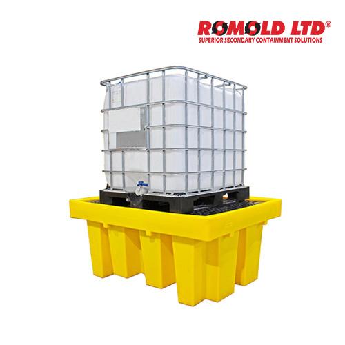 Romold BB1 PE Spill Containment Pallet for IBC(1760x1350x710mm, 1100L, DIBt, forklift accessible), 1 IBC capacity