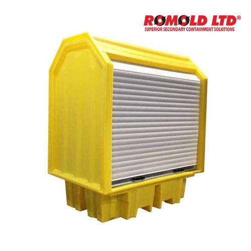 Romold BP2HC 2*Drum Hard-Cover Outdoor Store (1490*990*1690mm, 230L, forklift accessible)