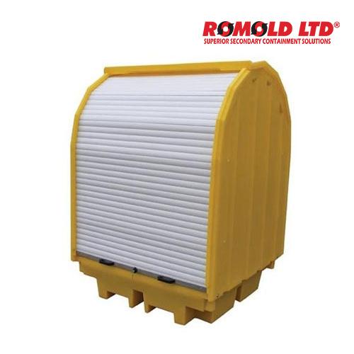 Romold BP4HC 4*Drum Hard-Cover Outdoor Store (1420*1470*2070mm, forklift accessible)